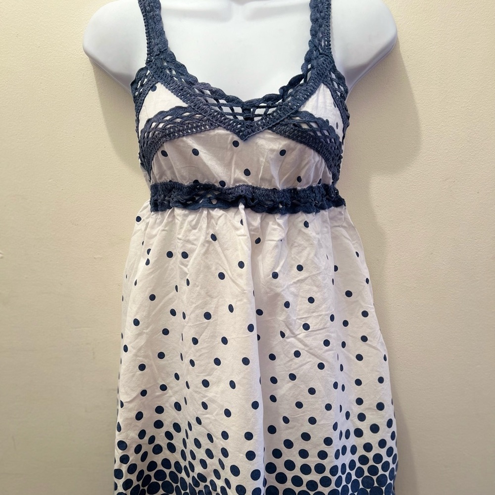 Sans Souci Knitted Polka Dot Sleeveless Dress